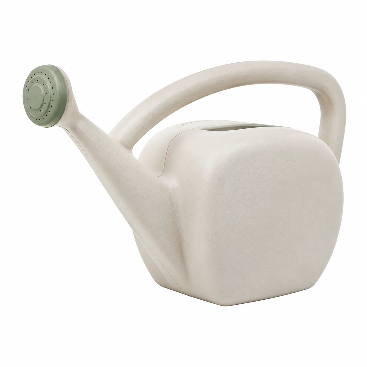 Arrosoir 5 L en plastique blanc et vert pour jardin avec pomme d'arrosage