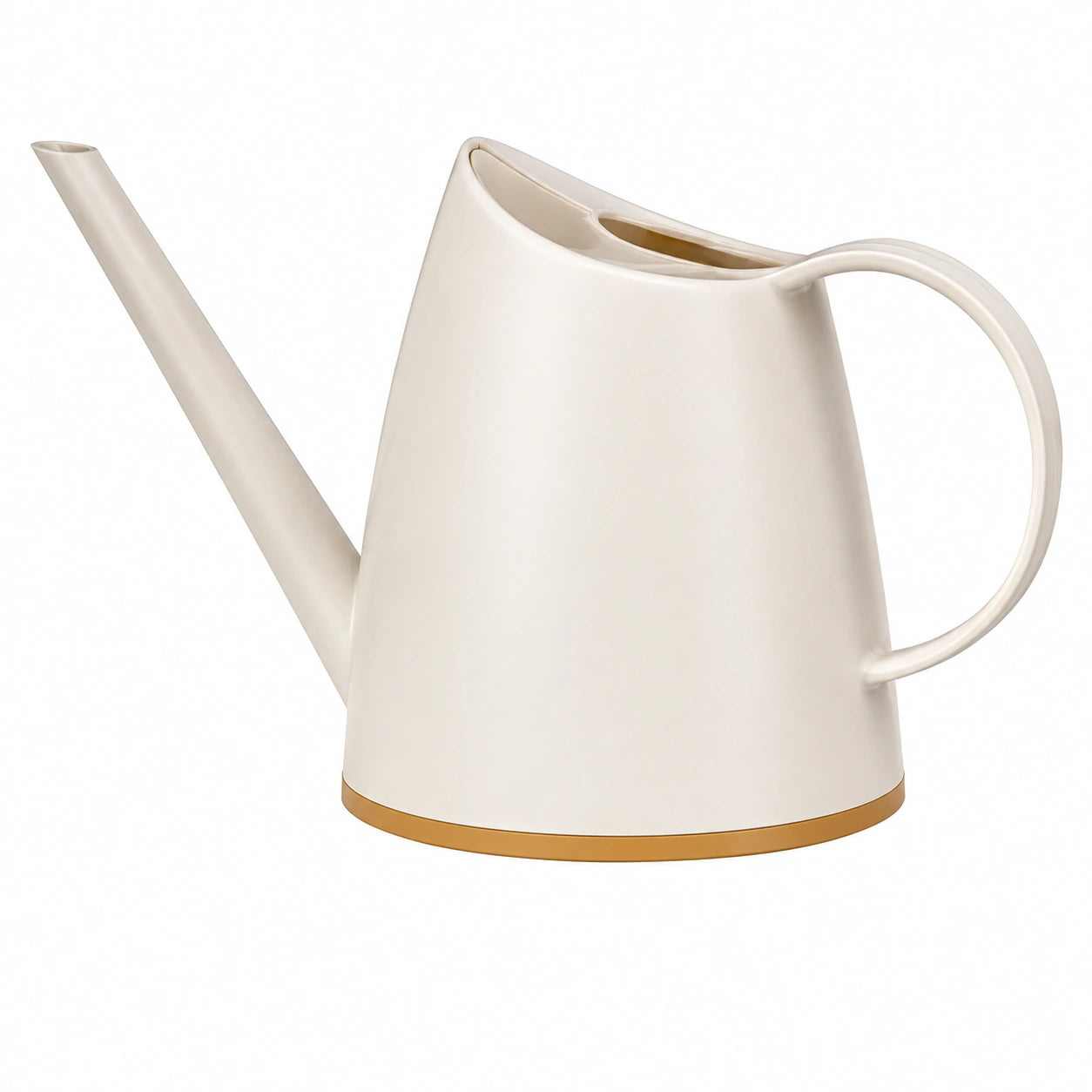 Arrosoir 2 L 36 x 17 x 28 cm en céramique blanc et doré pour plantes design