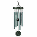 Carillon éolien 85 cm en métal vert suspendu décoratif