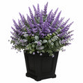 Plante artificielle en pot 75 cm lavande violette feuillage vert décoration intérieure